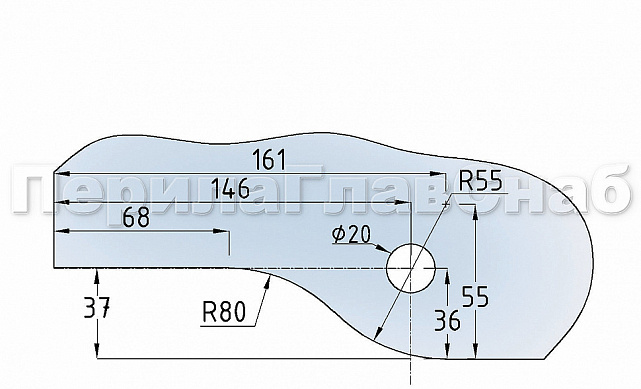 Фитинг на фрамугу с осью и анкером, шлифованный, вырез 01 t131 SSS 3 Фитинг на фрамугу с осью и анкером, шлифованный, вырез 01 t131 SSS 3
