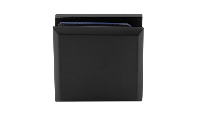  Коннектор для душевой кабины стена-стекло 45х45, вырез 67, цинк, черный t730 BZn 9