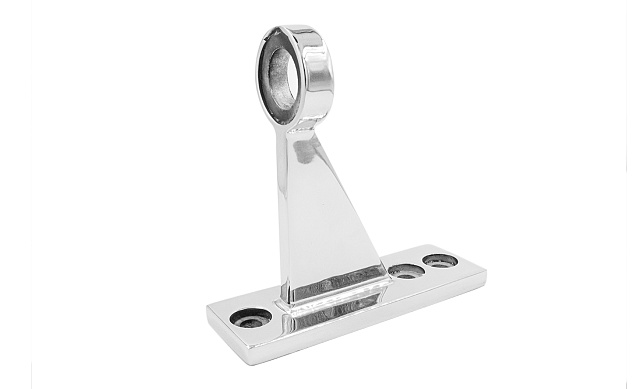 Крепление козырька к стойке алюминиевого фасада, AISI 304, литое , полированное, k611 4 Крепление козырька к стойке алюминиевого фасада, AISI 304, литое , полированное, k611 4