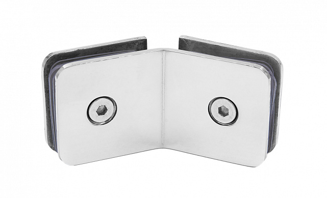 Коннектор для душевой кабины стекло-стекло 135° 45х45 мм латунь-хром t726 PC 7 Коннектор для душевой кабины стекло-стекло 135° 45х45 мм латунь-хром t726 PC 7