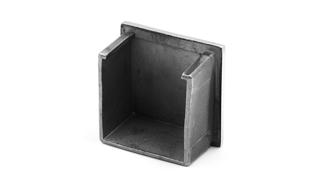 Заглушка для поручня с пазом 40x40 мм, полированная, хром (AISI 304) k547 5 Заглушка для поручня с пазом 40x40 мм, полированная, хром (AISI 304) k547 5