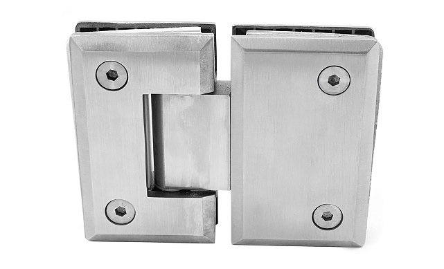 Петля для душевой кабины стекло-стекло 180° 90х55 мм, шлифованная  t303 SSS 8 Петля для душевой кабины стекло-стекло 180° 90х55 мм, шлифованная  t303 SSS 8