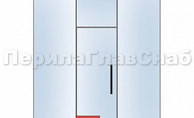 Нижний фитинг-петля, полированный t110 PSS 3