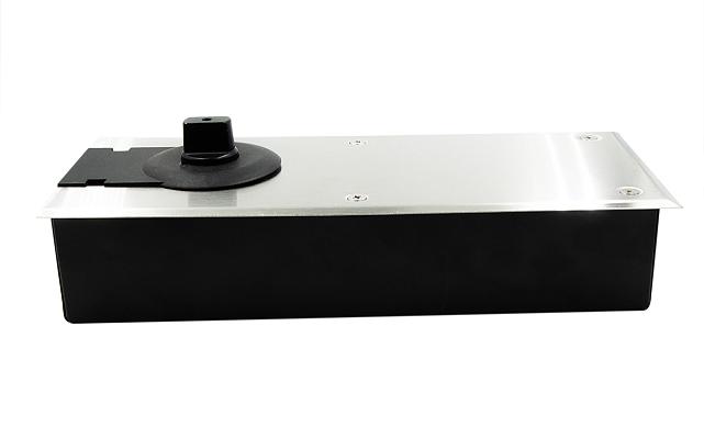 Доводчик для стеклянной двери напольный, шлифованный EN2 250 тыс. циклов 115гр (дверь 800мм  до 80 кг) t186 SSS 7