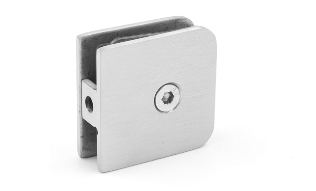 Коннектор для душевой стена-стекло 45х45 мм, нержавеющая сталь AISI 304, шлифованная t720 SSS 5 Коннектор для душевой стена-стекло 45х45 мм, нержавеющая сталь AISI 304, шлифованная t720 SSS 5