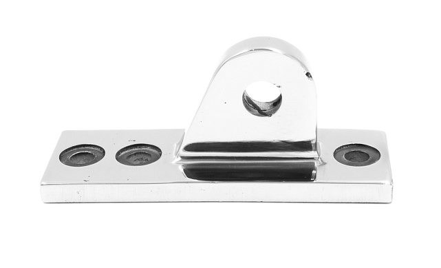 Крепление ванты(тяги) козырька к стойке алюминиевого фасада, AISI 304,литое,полированное, k610 6 Крепление ванты(тяги) козырька к стойке алюминиевого фасада, AISI 304,литое,полированное, k610 6