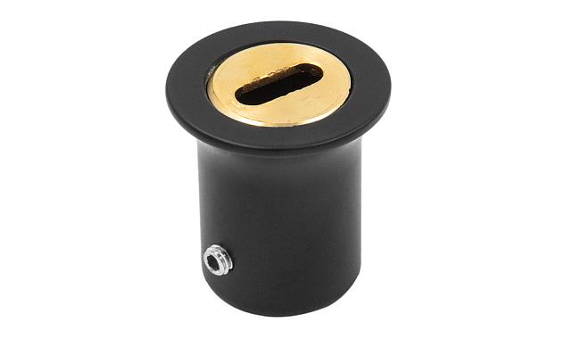  Соединитель стена-труба 19 мм, цинк, черный t907 BZn  3