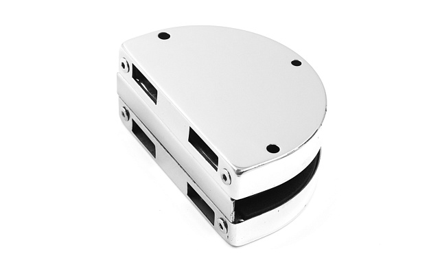 Замок для стеклянной двери с ответной частью на стекло, без вырезов, нержавеющая сталь AISI 201, полированная t109-201 PSS 6 Замок для стеклянной двери с ответной частью на стекло, без вырезов, нержавеющая сталь AISI 201, полированная t109-201 PSS 6