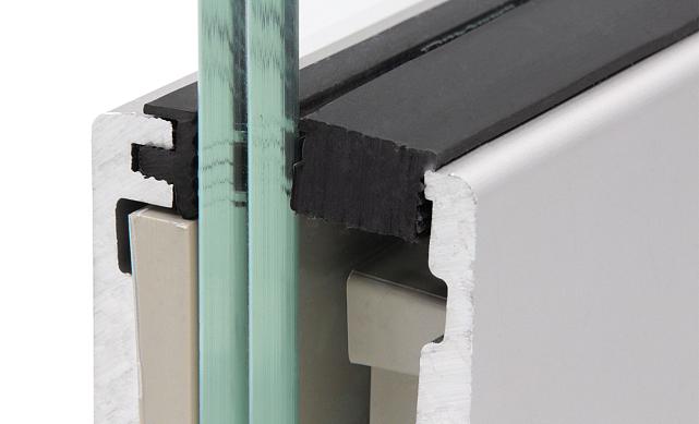 Комплект профиля зажимного для стекла 16 мм, с отверстиями, АНОД, алюминий, k601-2-16  4