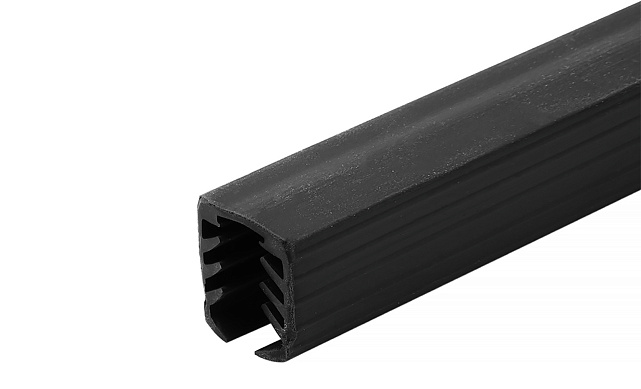 Уплотнитель в поручень с пазом 24х24 под LED ленту на стекло 12мм EPDM (палки 3 м) Фk300 3 Уплотнитель в поручень с пазом 24х24 под LED ленту на стекло 12мм EPDM (палки 3 м) Фk300 3