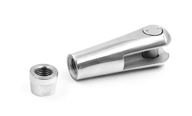 Наконечник ванты (тяги) с резьбой М16 левый, литой,полированный (AISI316) k661-16-L 7