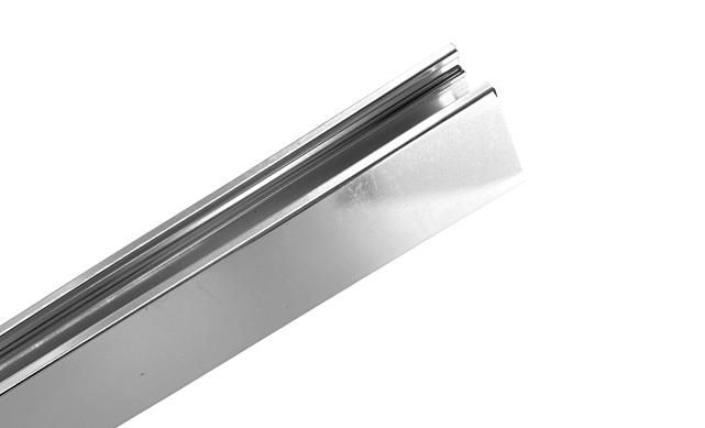 П-образный профиль 19x13, L=3000, под стекло 8 мм, алюминий полированный t758-3000 AL 3