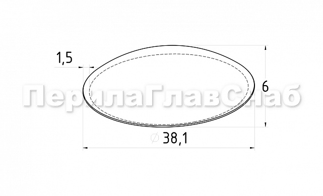 Заглушка сферическая на трубу Ø38.1х1.5 мм сварная (AISI 201) k058-3 3 Заглушка сферическая на трубу Ø38.1х1.5 мм сварная (AISI 201) k058-3 3