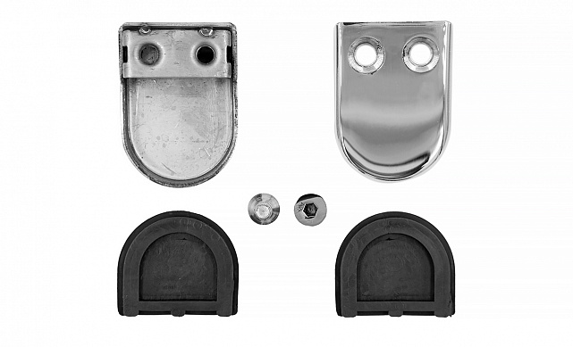 Стеклодержатель штампованный, под стекло 8 мм (4+4 мм), на плоскость 40х22х53 полированный (AISI 304) k039 8 Стеклодержатель штампованный, под стекло 8 мм (4+4 мм), на плоскость 40х22х53 полированный (AISI 304) k039 8