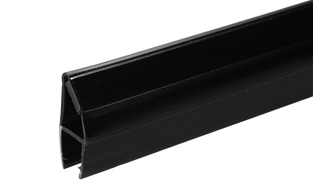 Комплект уплотнителей для стекла 8 мм, стекло-стекло 2200 мм, 90°/180°, с магнитом (2 шт.), черный (t210) t210-2 BL-U 3