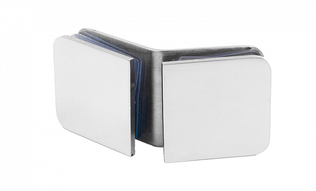 Коннектор для душевой кабины стекло-стекло 135° 45х45 мм латунь-хром t726 PC 4 Коннектор для душевой кабины стекло-стекло 135° 45х45 мм латунь-хром t726 PC 4