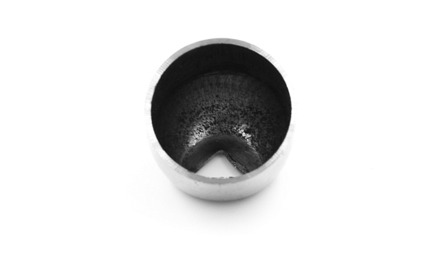 Наконечник штампованный (СПС) косой 30° на трубу Ø19 мм, для поручня Ø38.1 мм, полированный, нержавеющий, 400 Grit , AISI 304, k190 4 Наконечник штампованный (СПС) косой 30° на трубу Ø19 мм, для поручня Ø38.1 мм, полированный, нержавеющий, 400 Grit , AISI 304, k190 4