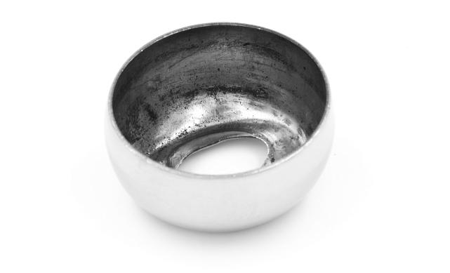 Наконечник штампованный (СПС) прямой 90° на трубу Ø42.4 мм, для поручня Ø50.8 мм, полированный, нержавеющий, AISI 304, 600Grit, k321 4