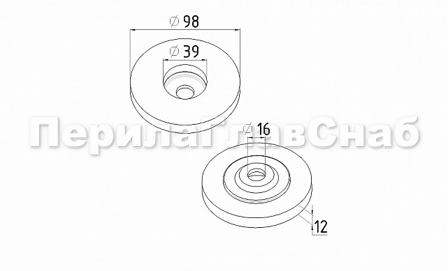 (Расходн.) круг абразивный из нетканого материала 100х12 мм, Grit 240-280 (на тарелке) k424-2 3 (Расходн.) круг абразивный из нетканого материала 100х12 мм, Grit 240-280 (на тарелке) k424-2 3