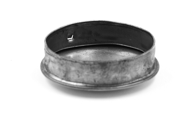 Заглушка на трубу Ø42.4 мм полированная штампованная (AISI 304) k348  3 Заглушка на трубу Ø42.4 мм полированная штампованная (AISI 304) k348  3