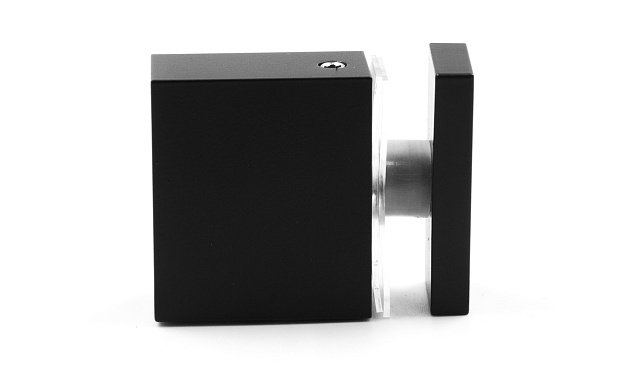 Соединитель труба-стекло для прямоугольного трека, нержавеющая сталь AISI 304, черная t462 BL 5 Соединитель труба-стекло для прямоугольного трека, нержавеющая сталь AISI 304, черная t462 BL 5