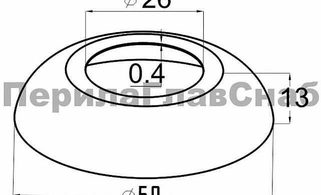 Низ стойки малый Ø25.4 мм, 50 мм, полированный (AISI 304) k331-3 3 Низ стойки малый Ø25.4 мм, 50 мм, полированный (AISI 304) k331-3 3