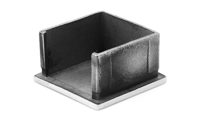 Заглушка для поручня с пазом 40x40 мм, полированная, хром (AISI 304) k547 3 Заглушка для поручня с пазом 40x40 мм, полированная, хром (AISI 304) k547 3