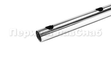 Труба AISI 304 25х1х6000, с перфорацией под  Ø12, 90°, GRIT 600 837-2 купить в Воронеже