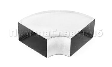 Отвод поручня под сварку 60х40х130x1.5  90°, полированный 600 Grit (AISI 304) k675 купить в Воронеже